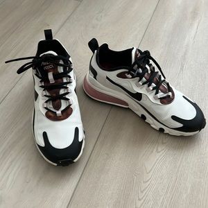 Nike Air Max 270 React Sail/Barley Rose Tortoise Shell Sneakers Womens Sz 7